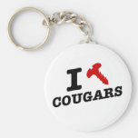 I love cougars - cougar hunter keychain