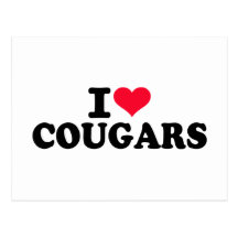 I love Cougars Post Cards