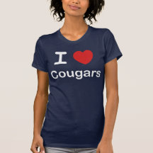 I Love Cougars Tshirt