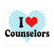 I Love Counsellors Postcard