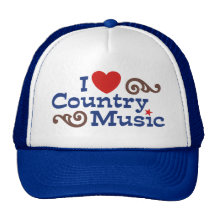 I Love Country Music Trucker Hat