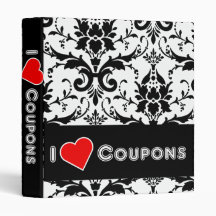 I Love Coupons Vinyl Binders