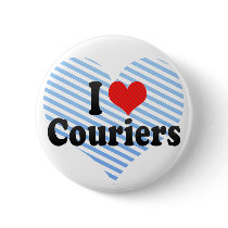 I Love Couriers Pin