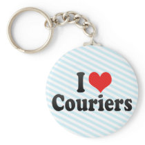 I Love Couriers Key Chains