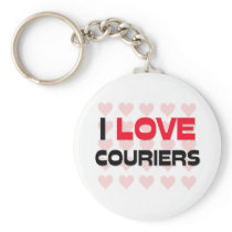 I LOVE COURIERS KEYCHAIN