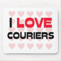 I LOVE COURIERS MOUSE PAD