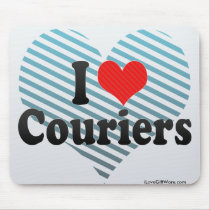 I Love Couriers Mouse Pad