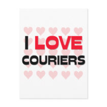 I LOVE COURIERS POSTCARDS