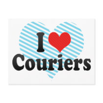 I Love Couriers Postcards