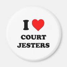 I Love Court Jesters Refrigerator Magnet