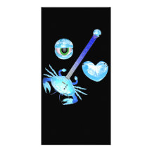 I love crab guitar by Valxart.com Photo Card Template