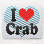 I Love Crab Mousepad