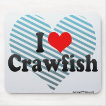 I Love Crawfish Mouse Pad