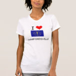 I Love CRAWFORDSVILLE Indiana Tshirts