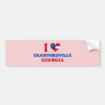 I Love Crawfordville, Georgia Bumper Stickers