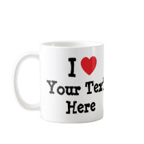 I love Cream Cheese heart T-Shirt Coffee Mugs