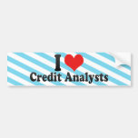 I Love Credit Analysts Bumper Sticker