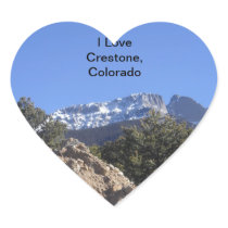I Love Crestone Colorado Heart Sticker