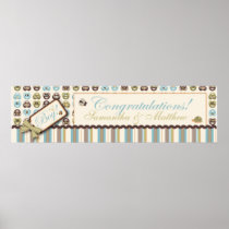 I Love Critters Baby Shower Banner Posters
