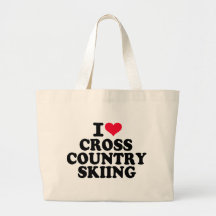 I love Cross Country Skiing Tote Bag