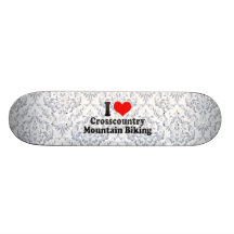 I love Crosscountry Mountain Biking Skate Board Deck