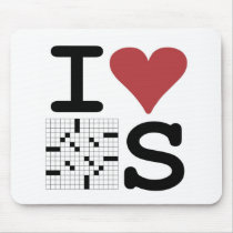 I Love Crosswords Clothing and Accessories Mousepad