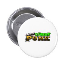 I Love Crust PUNK music Pin