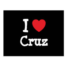 I love Cruz heart T-Shirt Postcard