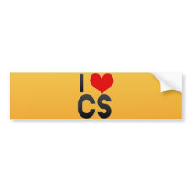 I Love CS Bumper Stickers