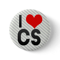 I Love CS Pinback Button