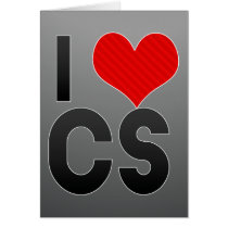 I Love CS Greeting Card