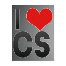 I Love CS Postcard