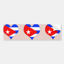 I Love Cuba Bumper Sticker