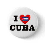 I Love Cuba buttons