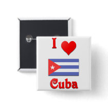 I Love Cuba Pin