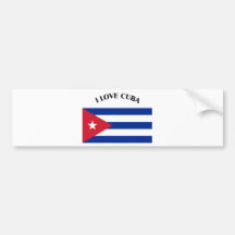 I LOVE CUBA -DESIGN 2 FROM 933958STORE BUMPER STICKERS