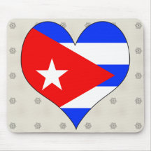 I Love Cuba Mouse Pads