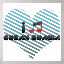 I Love Cuban Rumba Posters
