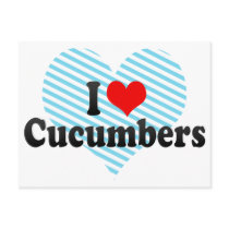 I Love Cucumbers Post Cards