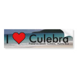 I Love Culebra island, PR Sticker Bumper Sticker
