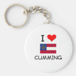 I Love CUMMING Georgia Keychains