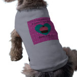 I love cupcake deal with it doggie tee