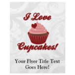 I Love Cupcakes flyers