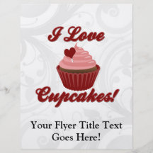 I Love Cupcakes Full Color Flyer