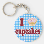 I Love Cupcakes Key Chains