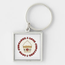 I Love Cupcakes Keychain