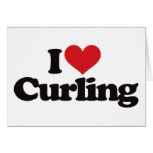 I Love Curling Card