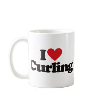 I Love Curling Coffee Mug