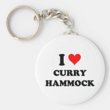I Love Curry Hammock Keychain