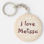 "I love" - Customize with your name Key Chain
